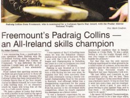 Nominated for a Corkman Sport Star Award